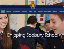 Tablet Screenshot of chippingsodburyschool.com